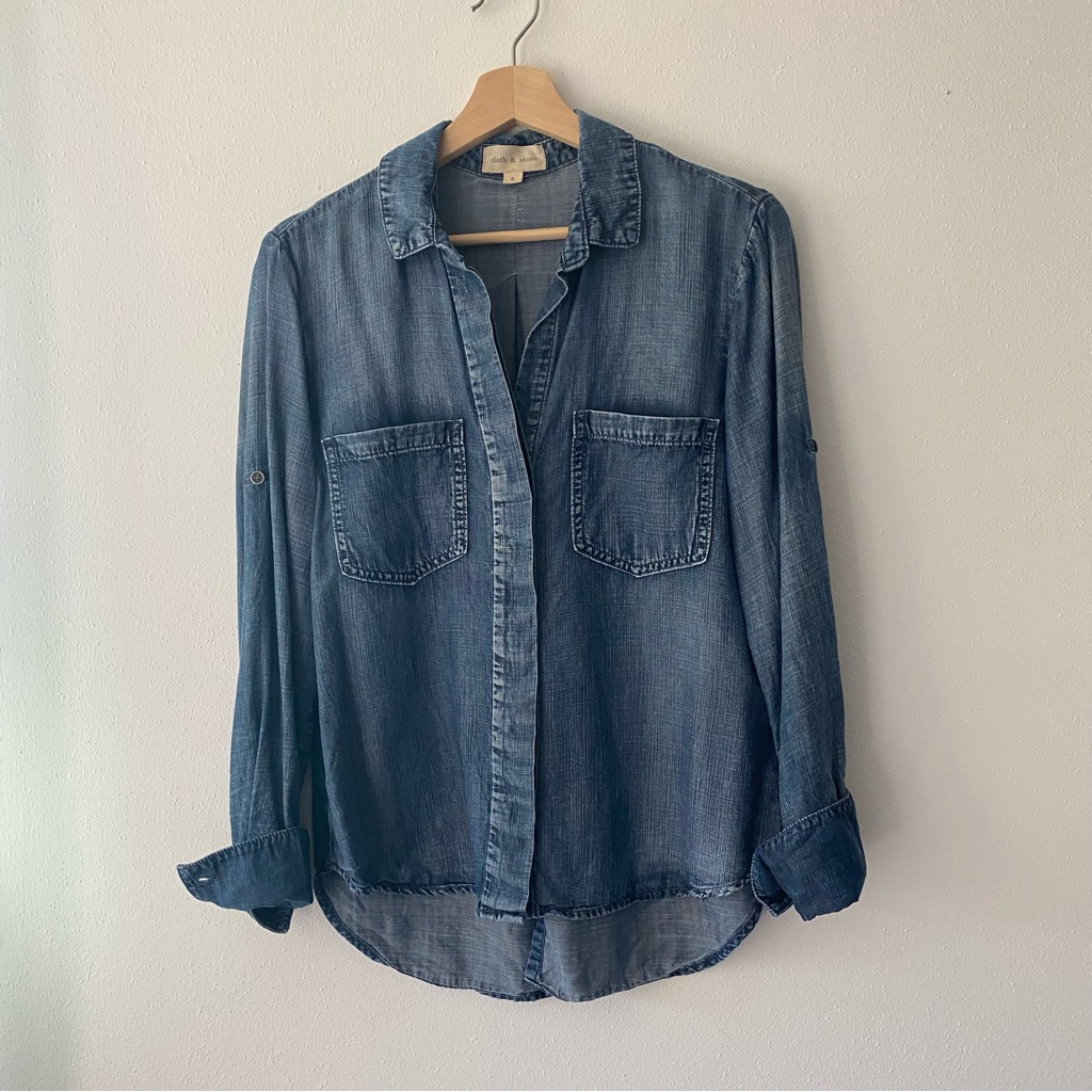 Cloth And Stone Denim Top